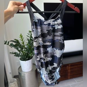 Nike blue baby blue sport swimsuit S